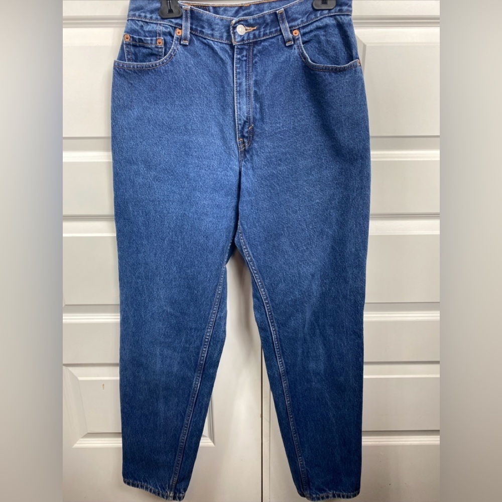 Levi's 550 Relaxed Fit Tapered Leg Y2K 2000 Jeans Women's 12 MIS L Blue Denim
